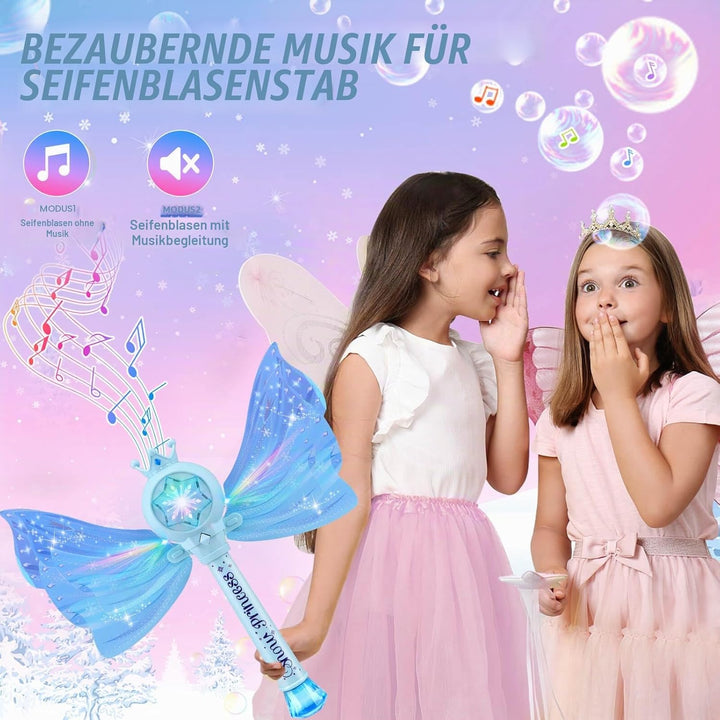 Spielzeug 3-8 Jahre Kinder: Seifenblasenmaschine Spielzeug für Mädchen Geschenke ab 3 4 5 6 7 8 Kind