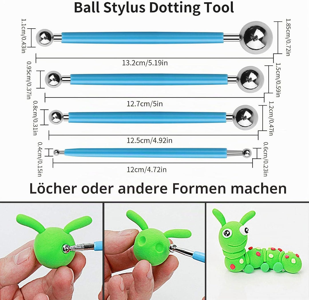 Modellierwerkzeug,27 Töpferwerkzeug Modelierwerkzeug für Modeliermasse ton modellierwerkzeug für Ste