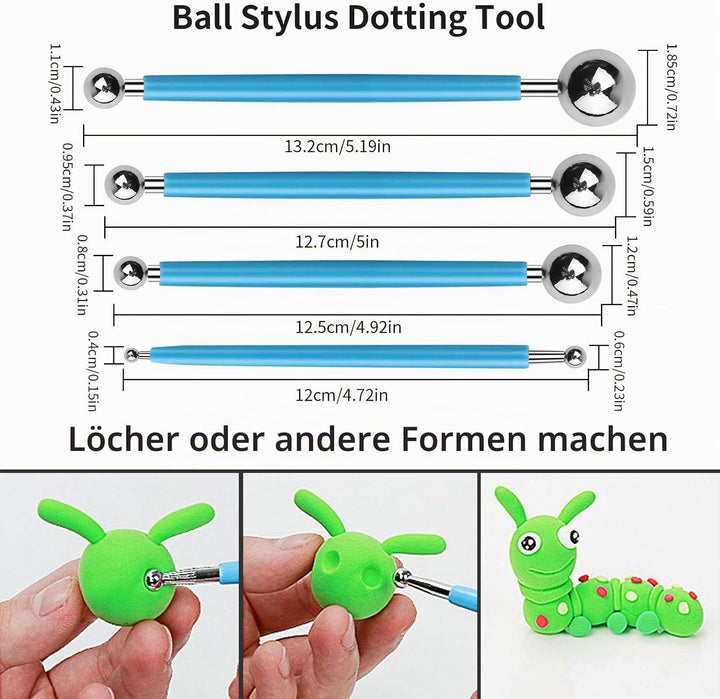 Modellierwerkzeug,27 Töpferwerkzeug Modelierwerkzeug für Modeliermasse ton modellierwerkzeug für Ste