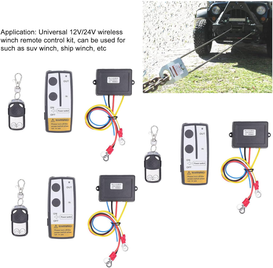 12V 24V Recovery Wireless Winch Remote Control Kit für Truck ATV SUV Handset Switch Controller Unive