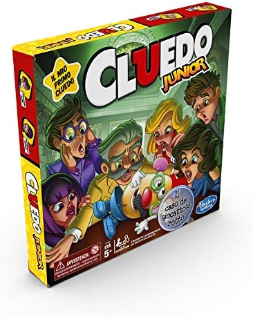 Cluedo Junior Fall des zerbrochenen Spielzeugs (Spiel in Box, Hasbro Gaming, italienische Version)