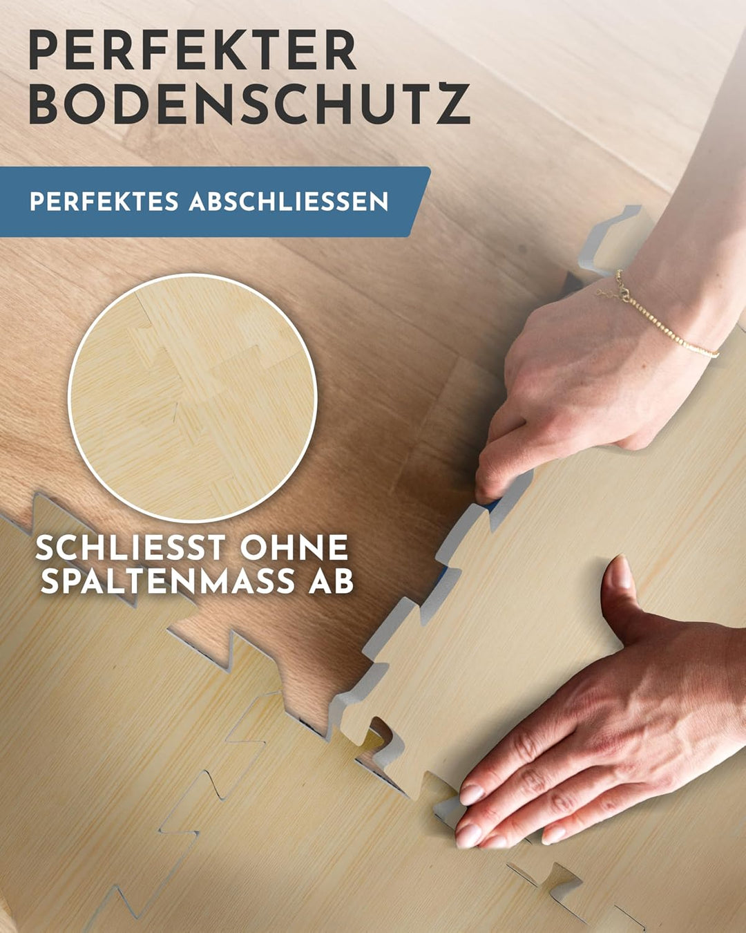 NEOLYMP Bodenschutzmatte Fitness - Trainingsmatte für Sportgeräte, extra dicker und robuster Sportbo