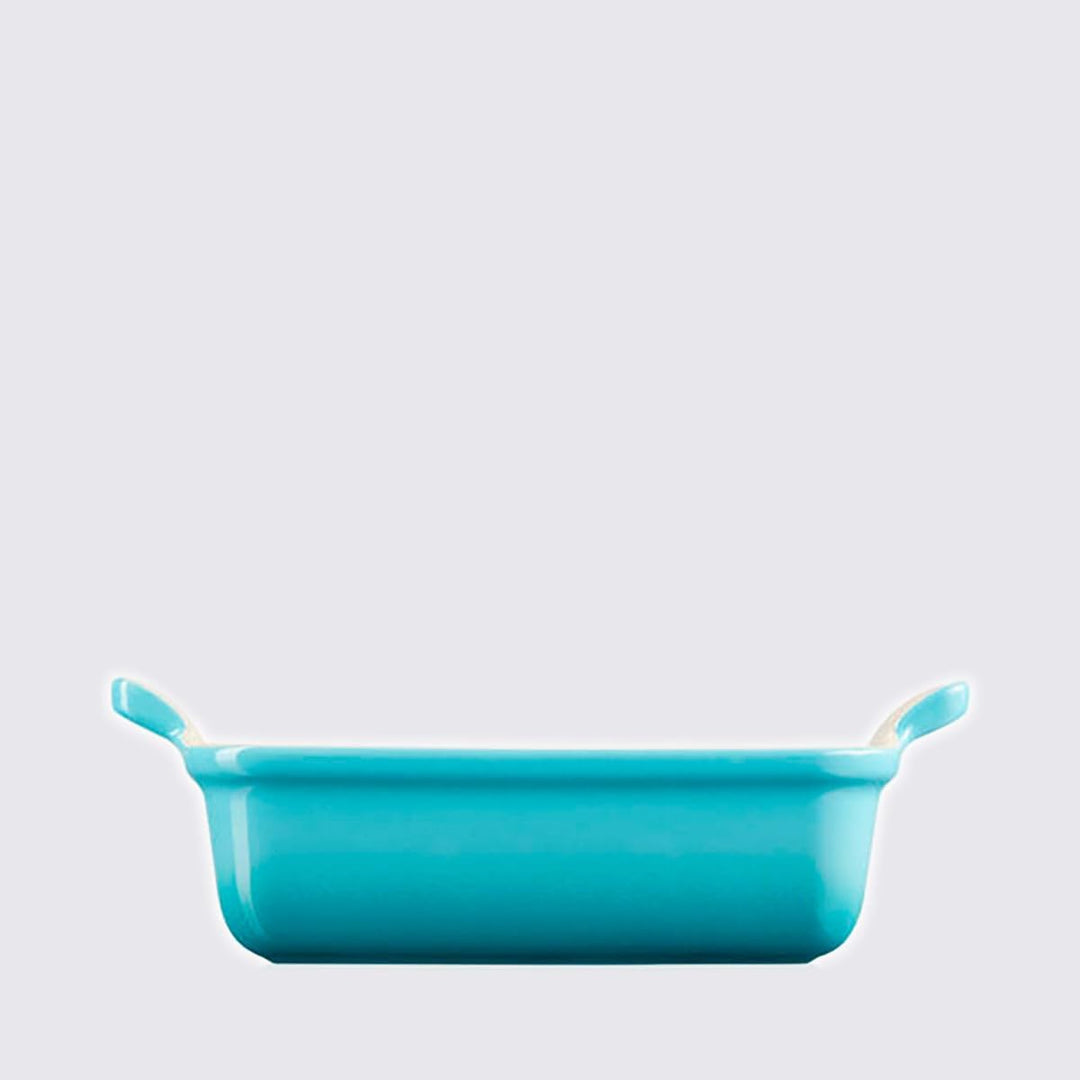 Le Creuset Rechteckige Auflaufform Tradition aus Steinzeug, 19 cm, 1.1 Liter, Karibik, 7110219170000