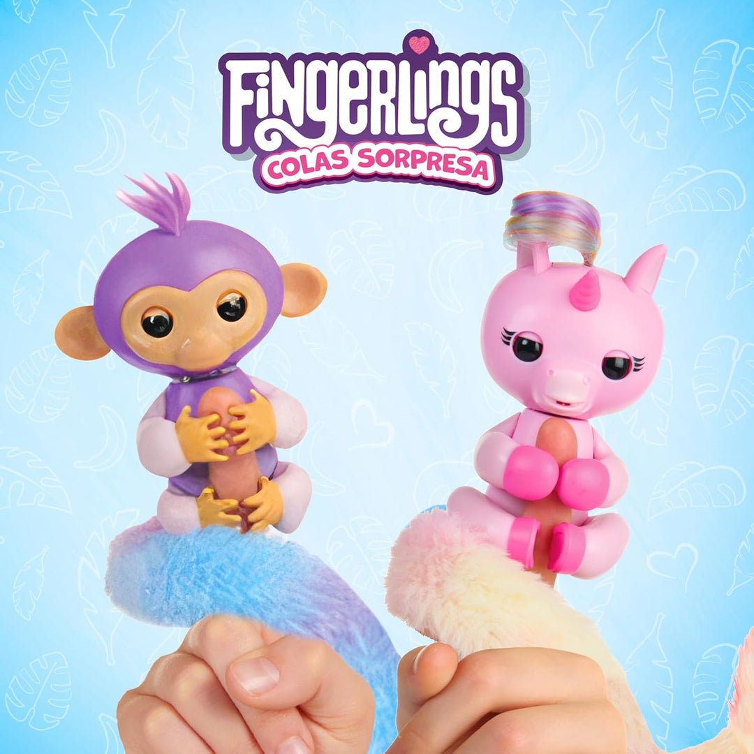 Bizak Fingerlings Schwänze AFFE, kämmt seinen sehr Langen Schwanz, versteckt eine Überraschung, inte