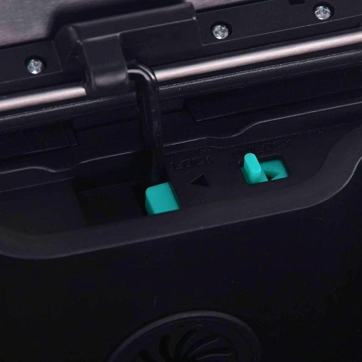 EKO E-Cube Tretmülleimer 28+18L Mülltrenner (34.5 x 50 x 65 cm, Dämpfer-System, Fingerabdruck frei,