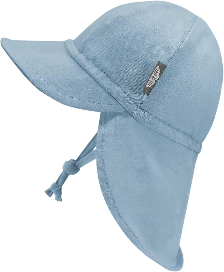 Jan &amp; Jul Sonnenhut aus Baumwolle mit UPF 50+ UV-Schutz für Baby Junge und Mädchen 3-6 Monate Sturmb