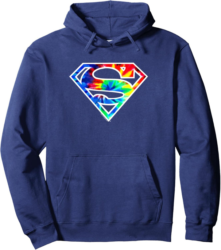 Superman Tie Dye Logo Pullover Hoodie