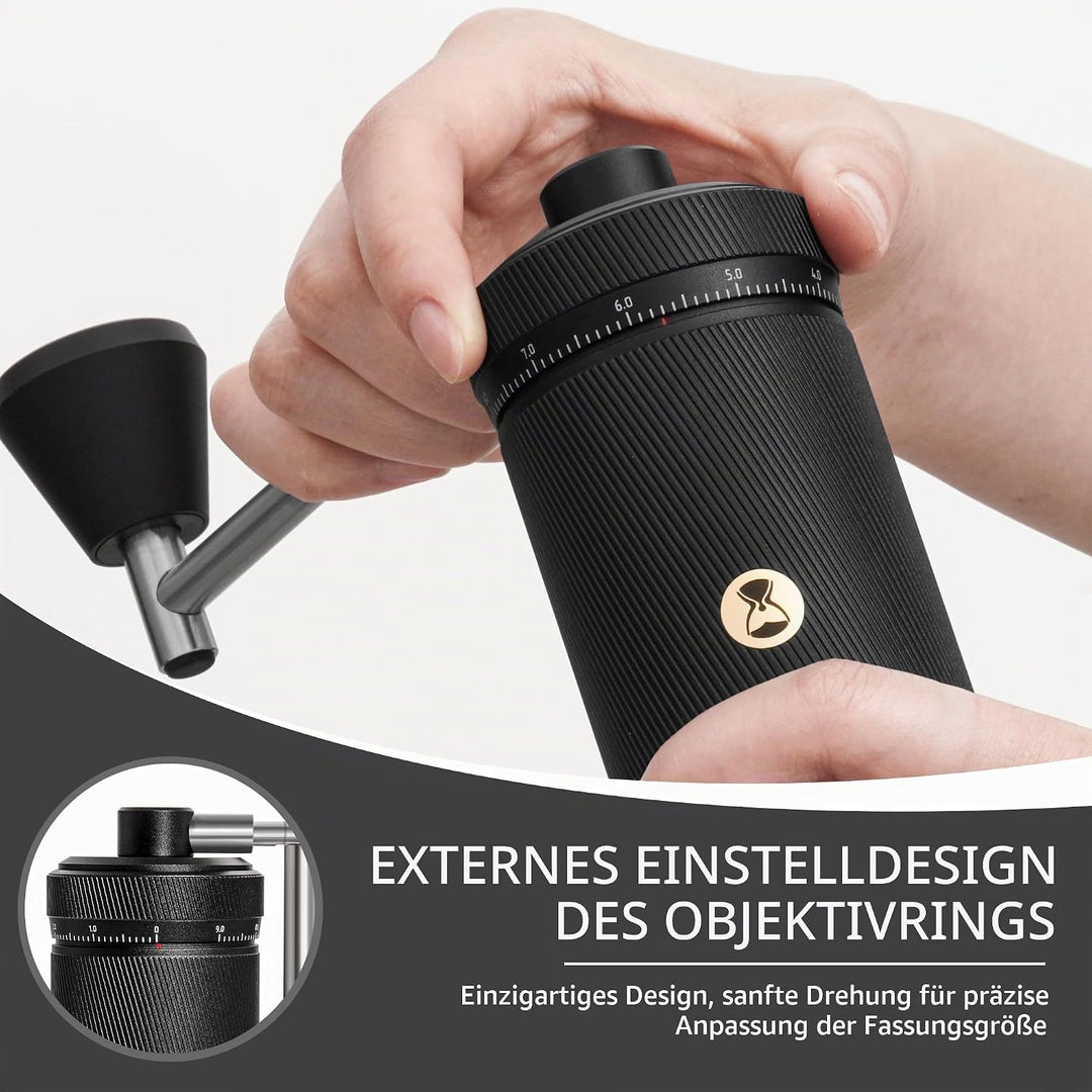 Manuelle Kaffeemühle S3 TIMEMORE, Numerisch Einstellbare Feinheit, Klappgriff, Upgrade Integriertes