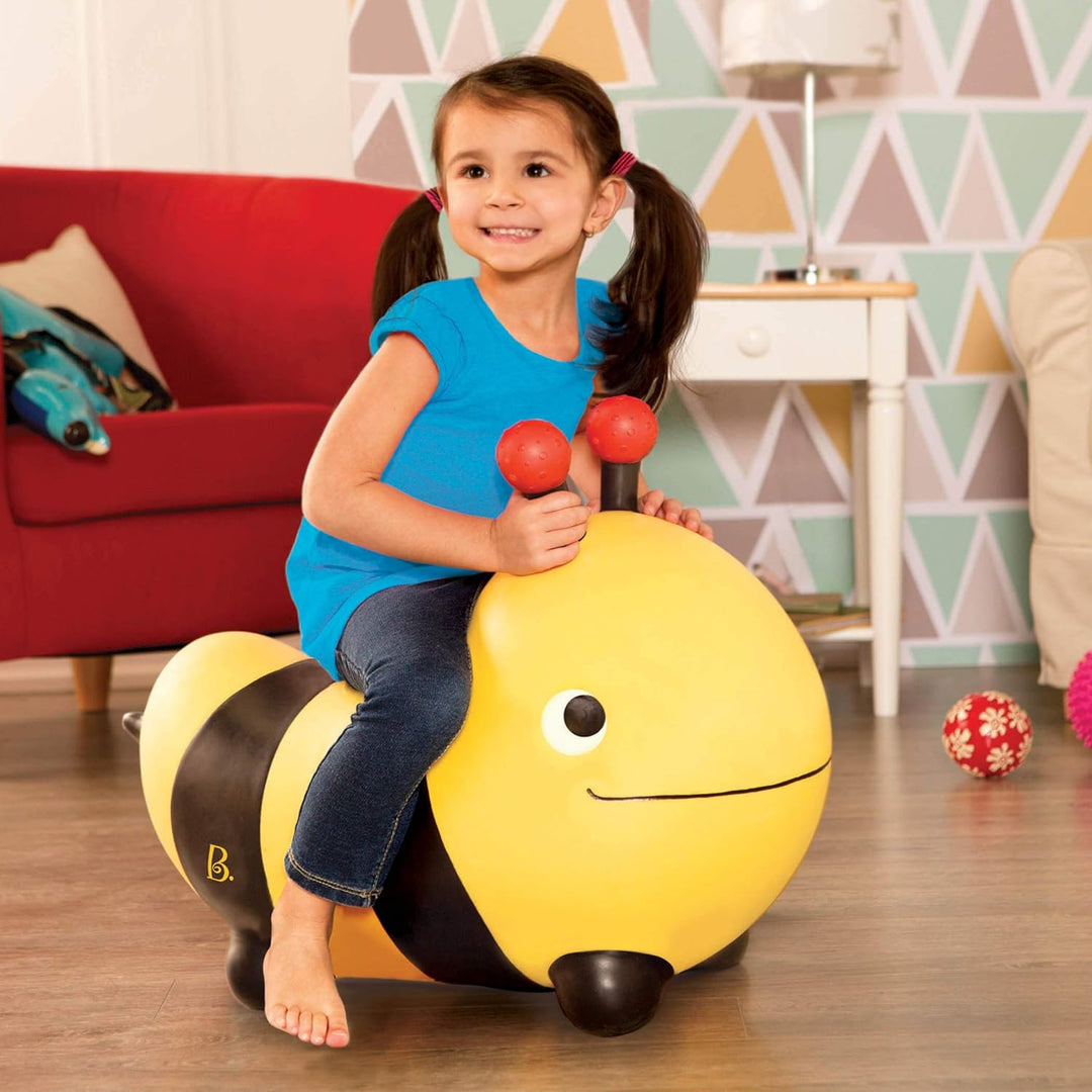B. toys by Battat Hüpfball Biene Bouncer Bumble Bee mit Handpumpe, für Kinder ab 18 Monaten, Biene