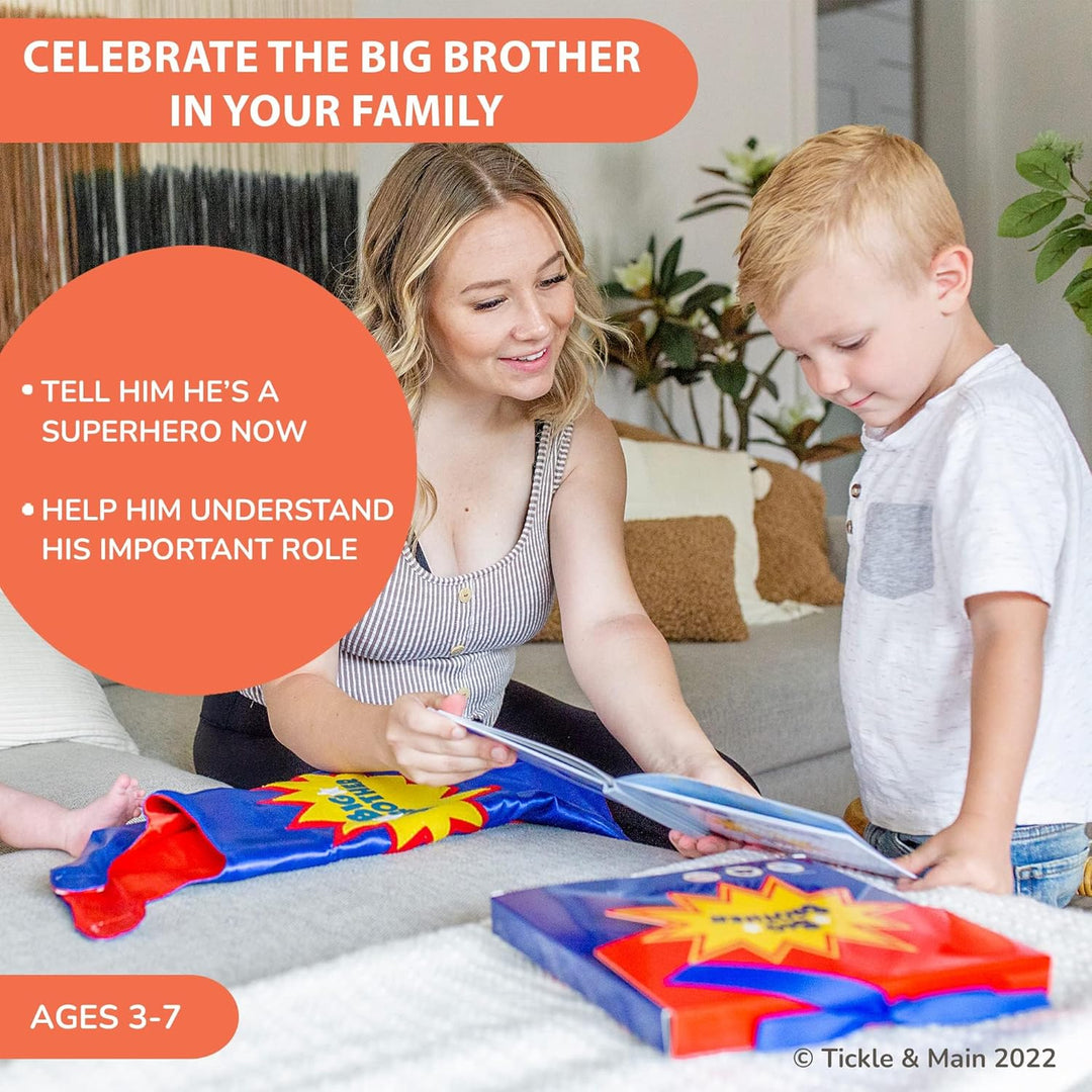 FENRIR Tickle & Main - Big Brother Gift Set - 3 Piece Set Includes Big Brothers Are Superheroes Book