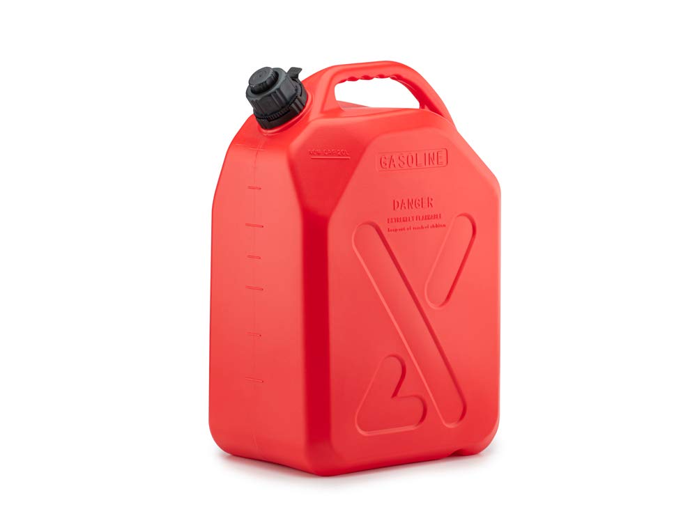 Blurea Kraftstoff-Kanister Benzinkanister 20l mit smartem Sicherheits-Einfüllsystem Füllstopp (20 Li