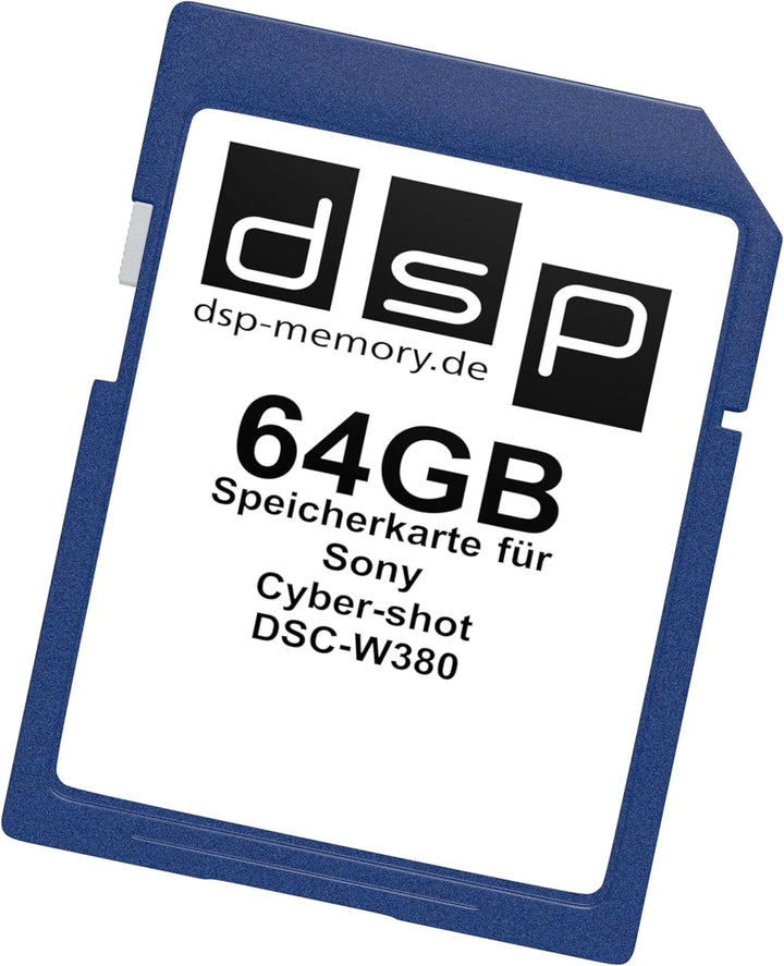 64GB Speicherkarte für Sony Cyber-Shot DSC-W380