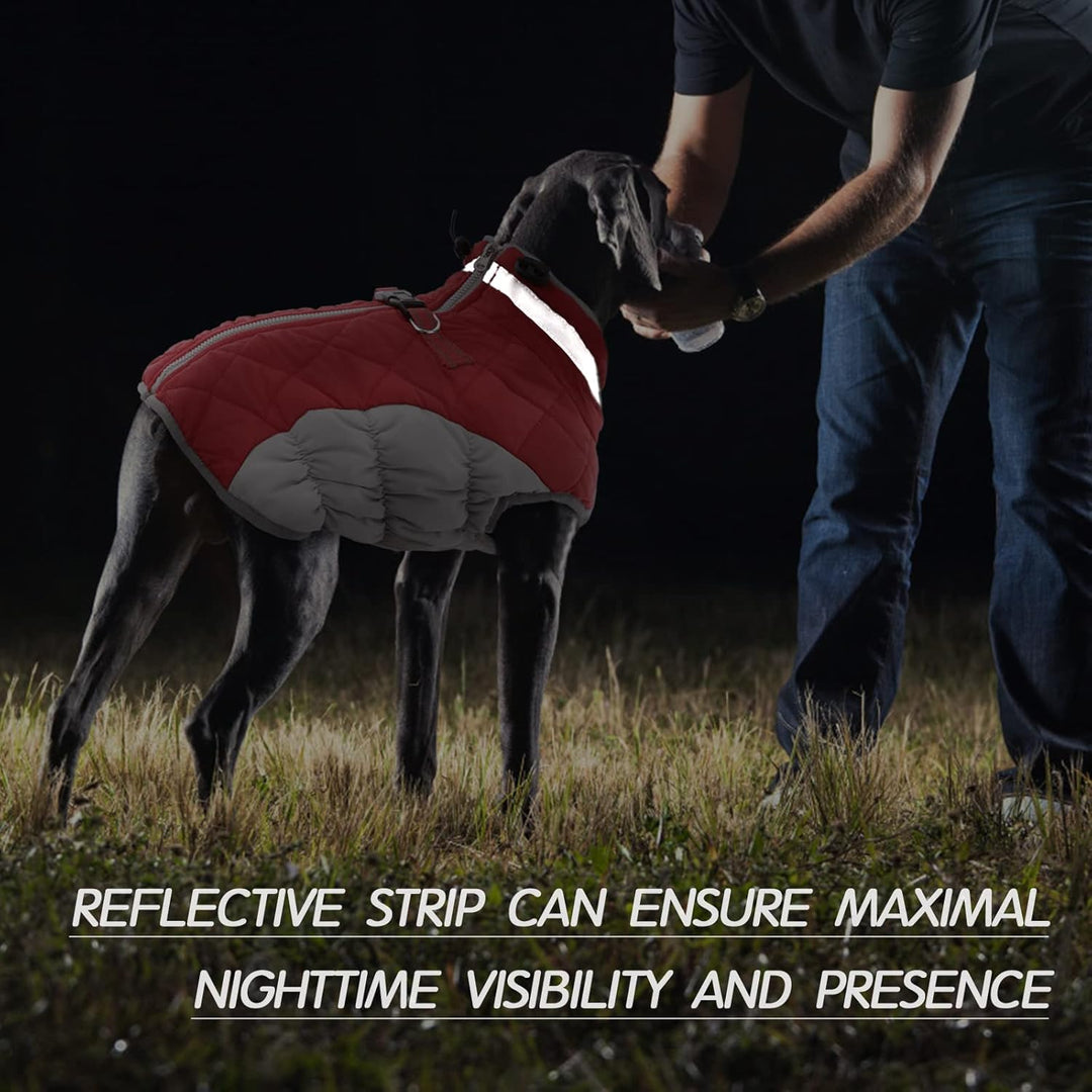 Kuoser Hundejacke Hundemantel für Kleine Hunde Winterweste, Wasserdicht Hunde Wintermantel Jacke Win