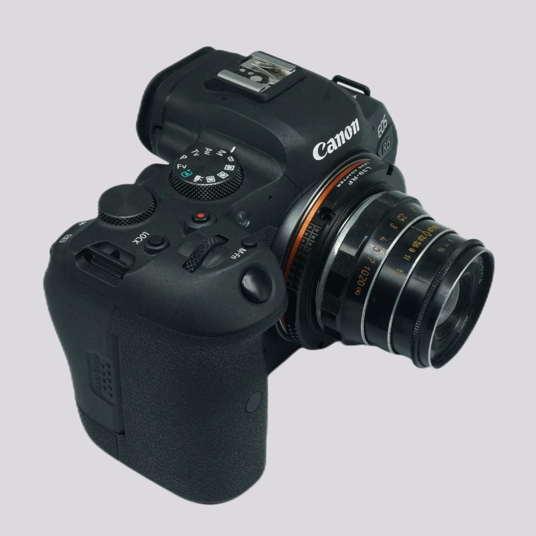 PHOLSY Objektivadapter Manueller Fokus Kompatibel für Leica L39 M39 39mm LTM Mount Objektiv auf Cano