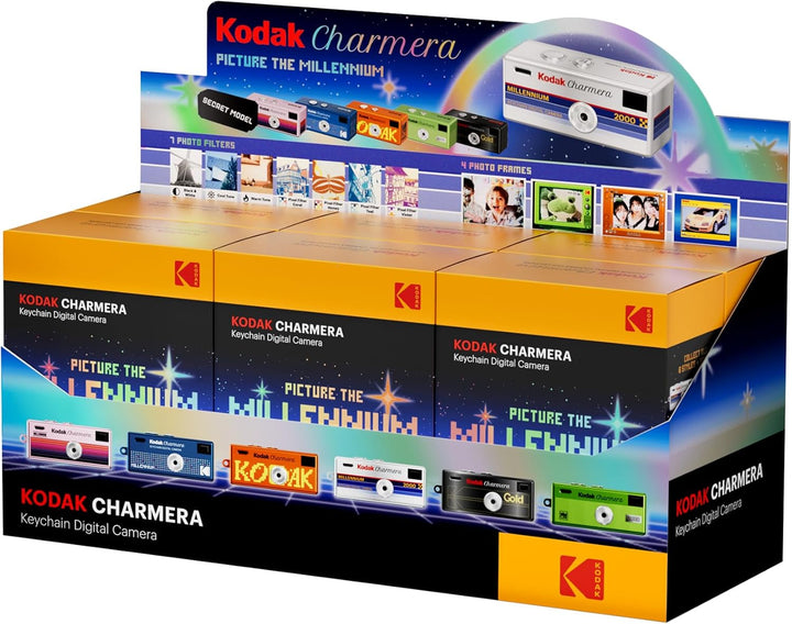 KODAK CHARMERA Schlüsselanhänger Digitalkamera Blind Box – Millennium Ganzes Set (6-teilig) – Mini-K