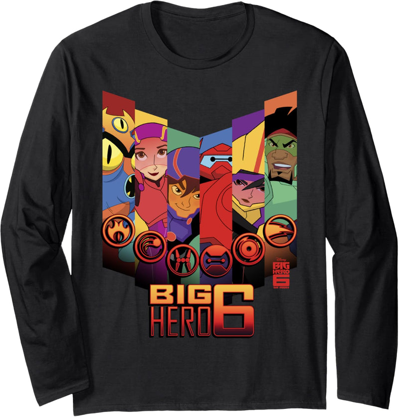 Disney Big Hero 6: The Series Character Panels Langarmshirt