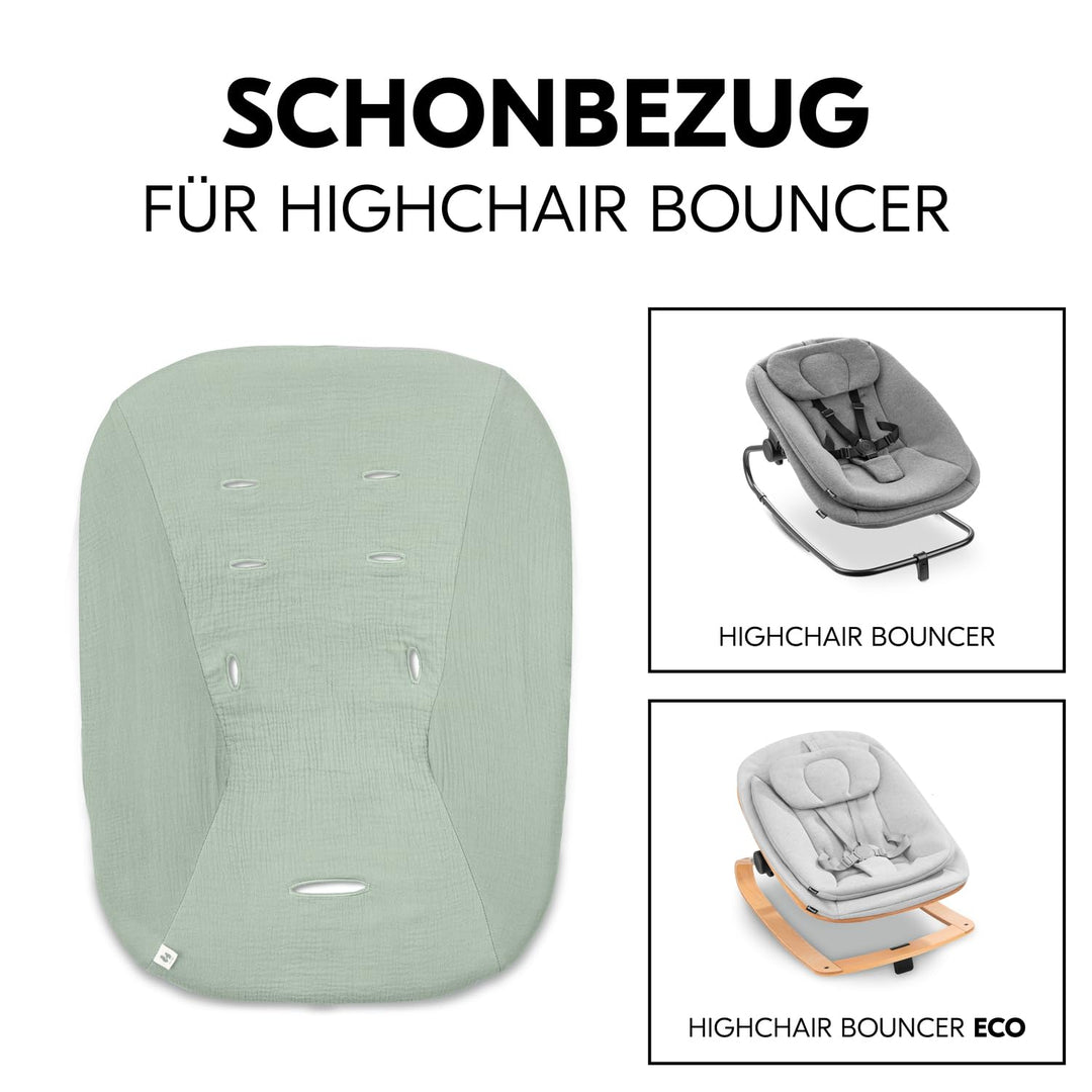 hauck Schonbezug für Babywippe Highchair Bouncer (Eco) (nicht mit anderen Modellen kompatibel), Baum