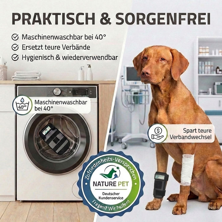 Nature Pet CarpoLock Premium Karpalgelenk Bandage Groesse M, M