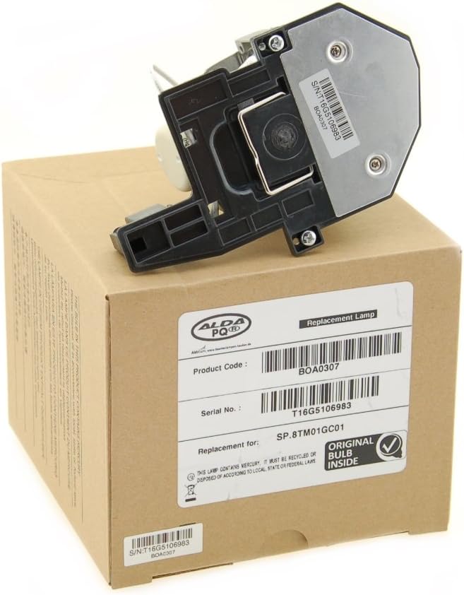 Alda PQ Professionell, Beamerlampe kompatibel mit SP.8TM01GC01, BL-FU190D für OPTOMA GT760, W305ST,