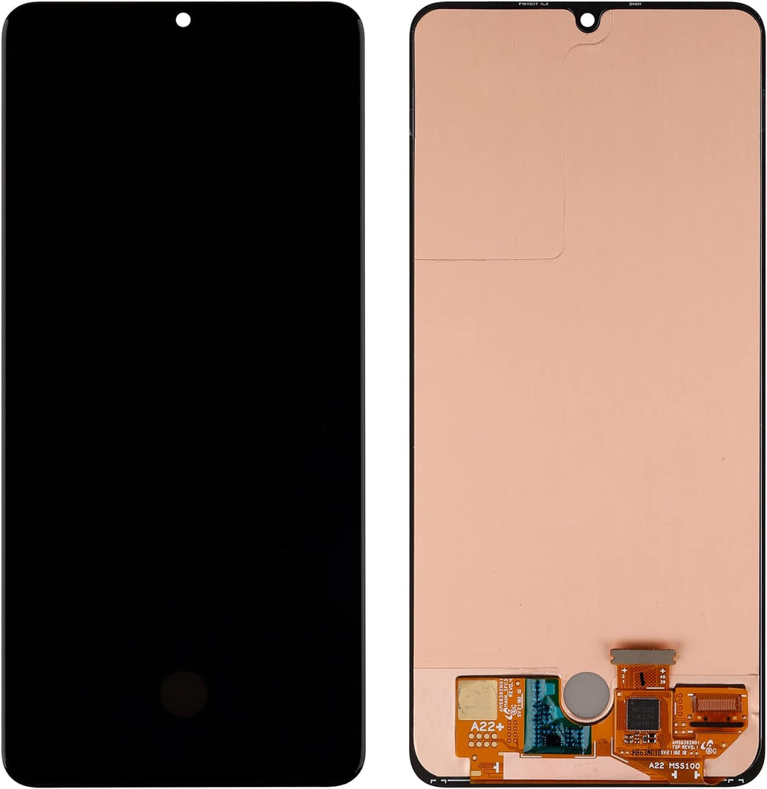 swark AM-OLED Kompatibel mit Samsung Galaxy M22 4G SM-M225 & A22 4G SM-A225 (Schwarz Ohne Rahmen) LC