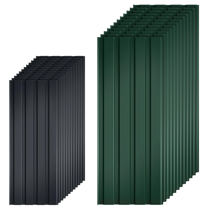 24x Trapezblech 115x45cm = 12m² Profilblech Dachblech Stahlblech Wellblechplatten für Dach Gerätehau