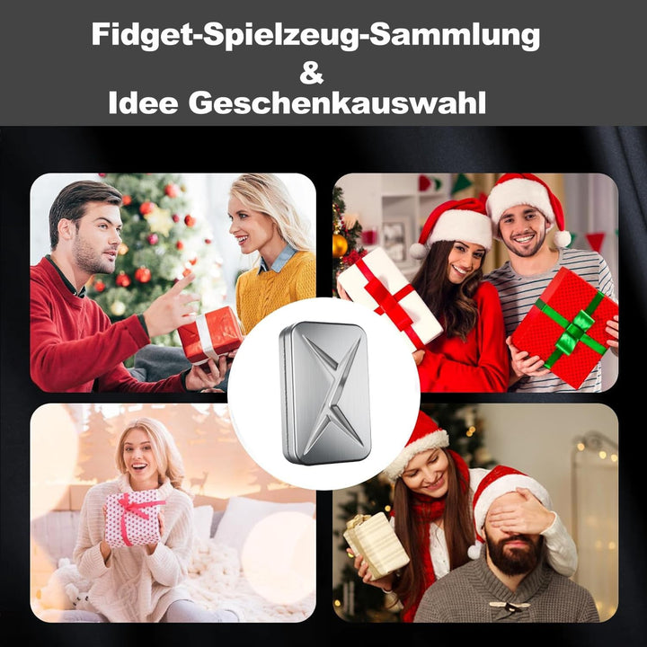 Vitoki Metall-Fidget-Slider für Erwachsene, magnetisches Fidget-Spielzeug mit All-Slide zur Linderun