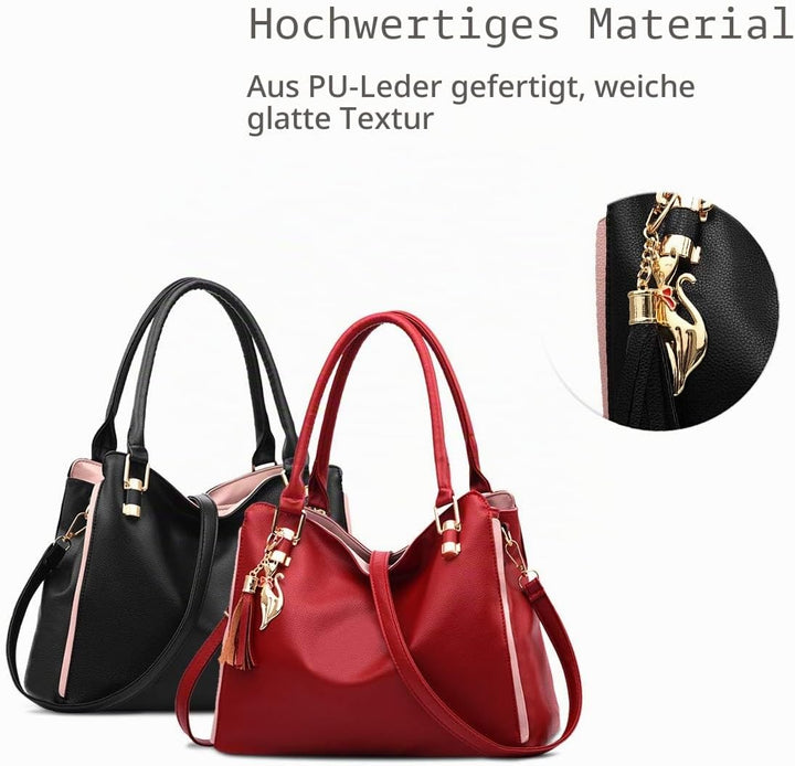 NICOLE&amp;DORIS Damen Schultertasche Mode Handtaschen Hobos und Umhängetaschen für Frauen Gross Trageta