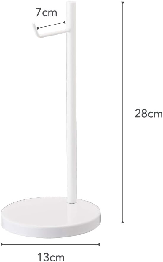 YAMAZAKI Bautes Kopfhörerständer, Stahl, Weiss, One Size, Weiß