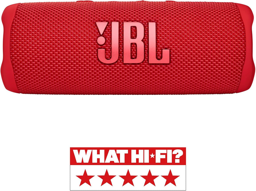 JBL Flip 6 Bluetooth Box in Rot – Wasserdichter, tragbarer Lautsprecher mit 2-Wege-Lautsprechersyste
