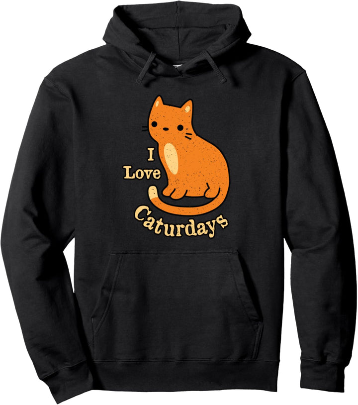 Ich liebe Caturdays Design für Cat Kitten Lovers Pullover Hoodie