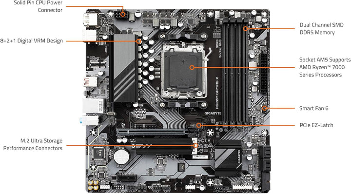Gigabyte A620M Gaming X (Sockel AM5/A620/DDR5/S-ATA 6Gb/s/Micro ATX)