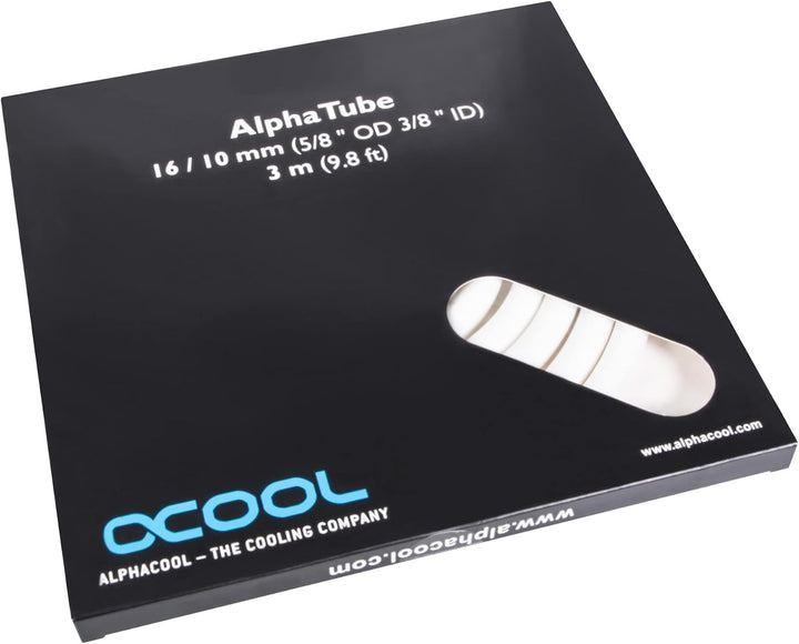 Alphacool Schlauch AlphaTube HF 16/10 (3/8"ID) - UV Weiss 3m