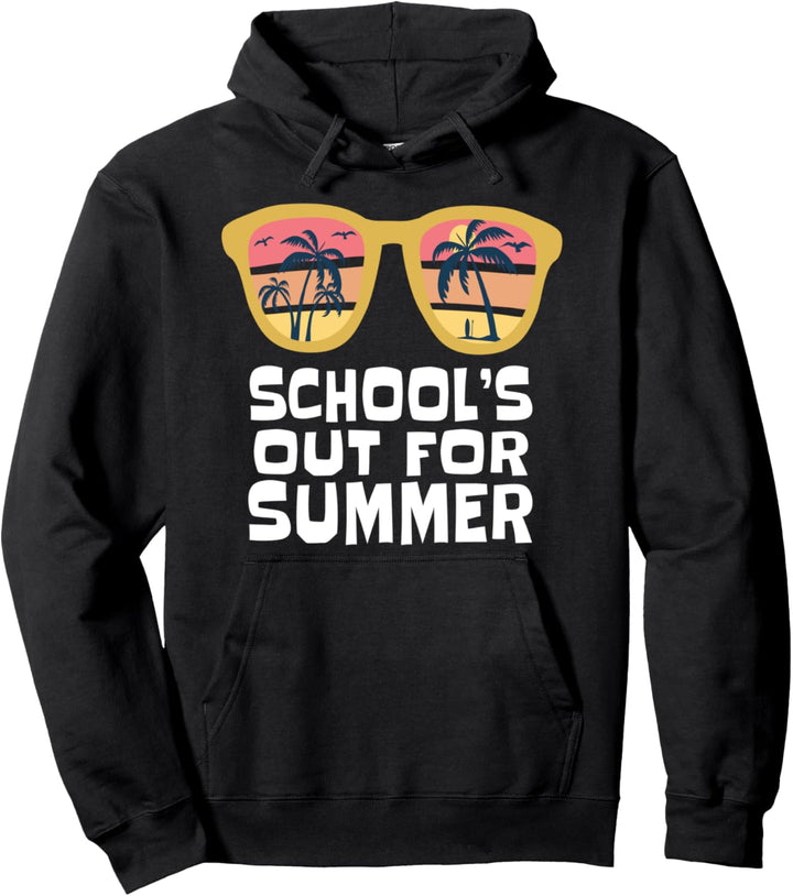 Retro letzter Tag der Schulschulen für Sommerlehrer Pullover Hoodie