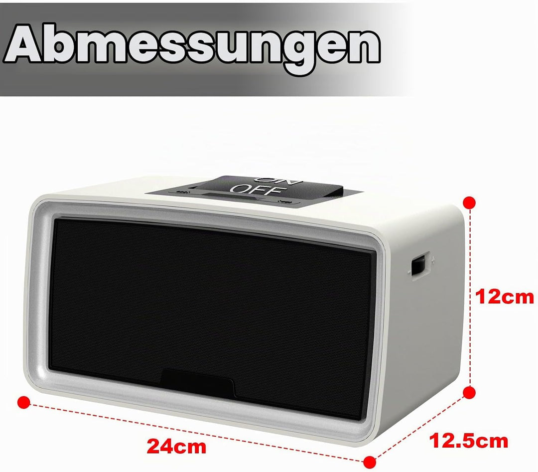Healvaluefit Einfache Musik-Player für ältere Menschen,Einfacher Hörbuch-Player mit 32GB TF-Karte &amp;