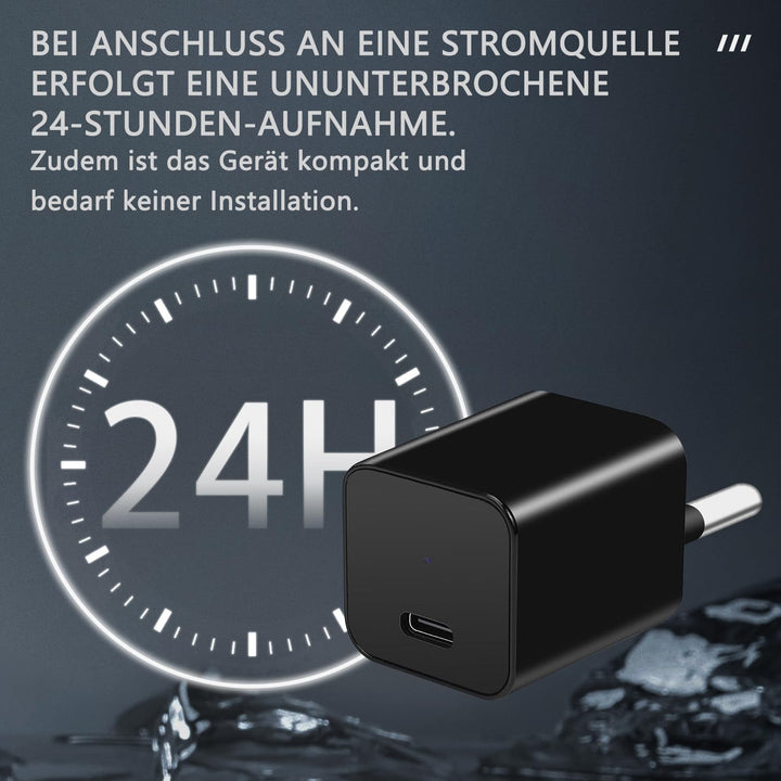 Mini Kamera - Überwachungs Kamera - HD 1080P Innen Kamera - Kontinuierliche Aufzeichnung und Bewegun
