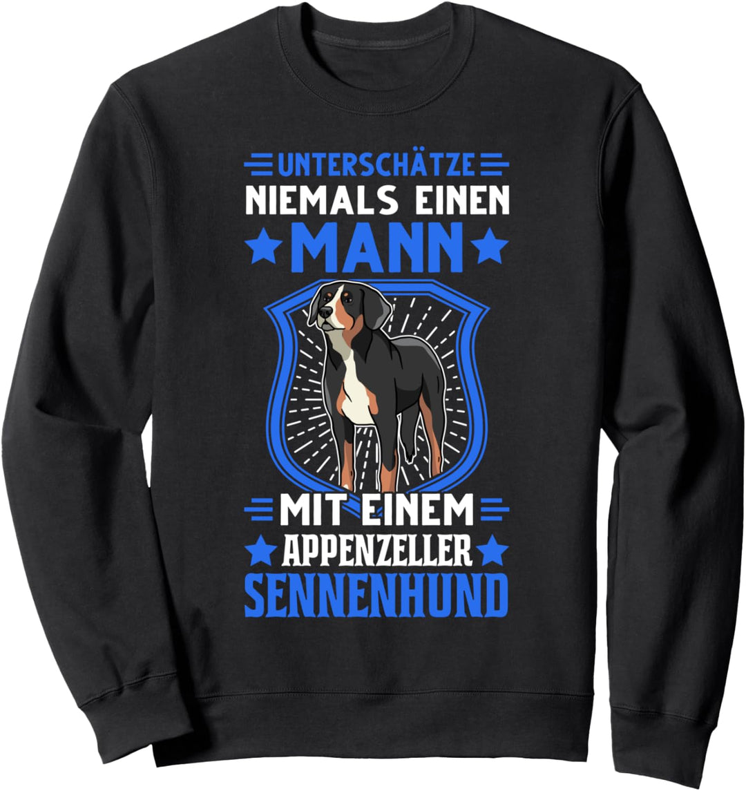 Appenzeller Sennenhund Mann Schweizer Bauernhund Sweatshirt