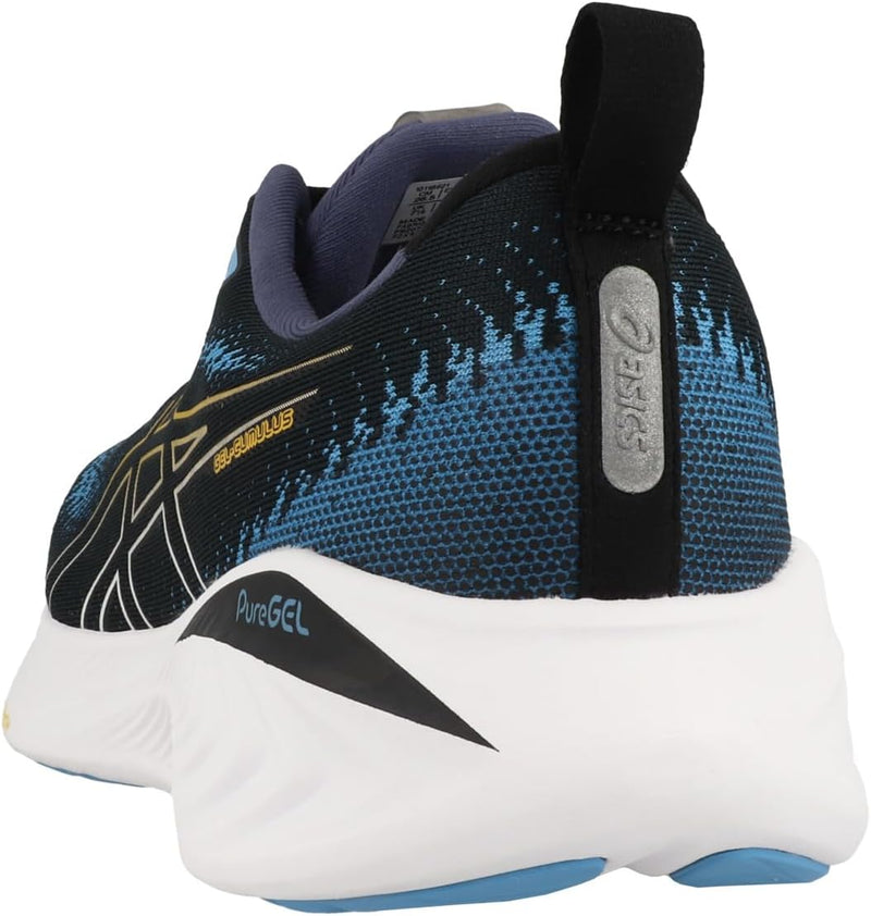 ASICS Cumulus 25 Mann Laufschuhe Weiss Schwarz 41.5 EU Black Fellow Yellow, 41.5 EU Black Fellow Yel