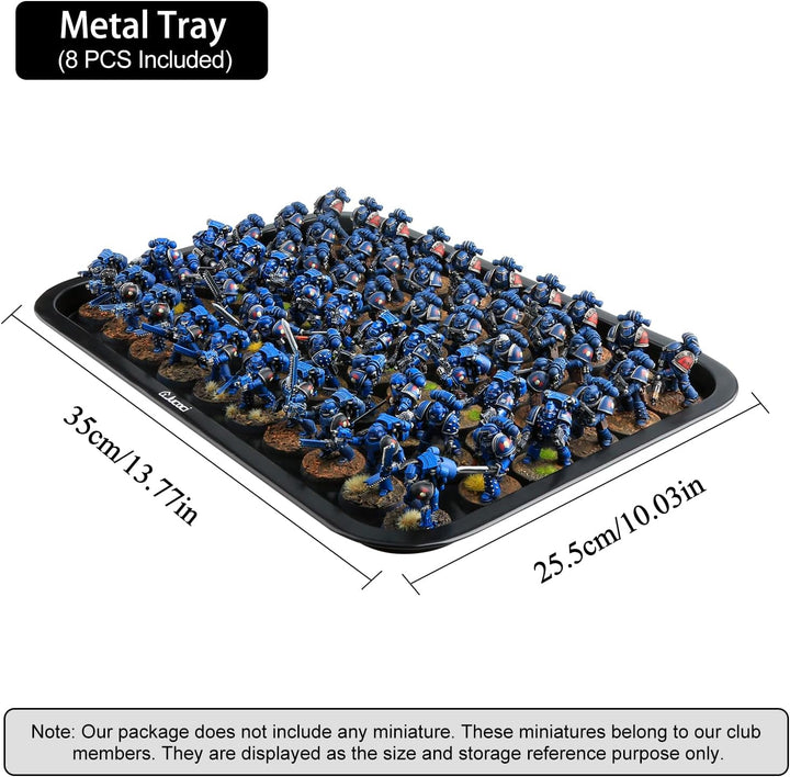 Jucoci Miniaturen Aufbewahrungskoffer Miniaturen Transportkoffer (2 PCS Set), 2 PCS Set
