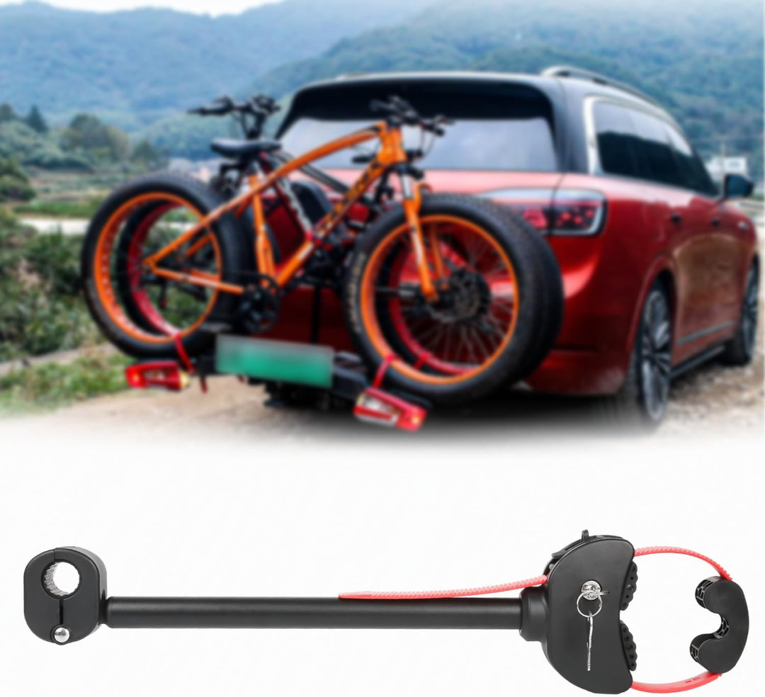 TEOV 1 Stück Rahmenhalter für Fahrradträger Länge 42CM, Verstellbarer Strap-Rahmenhalter für E-Bike