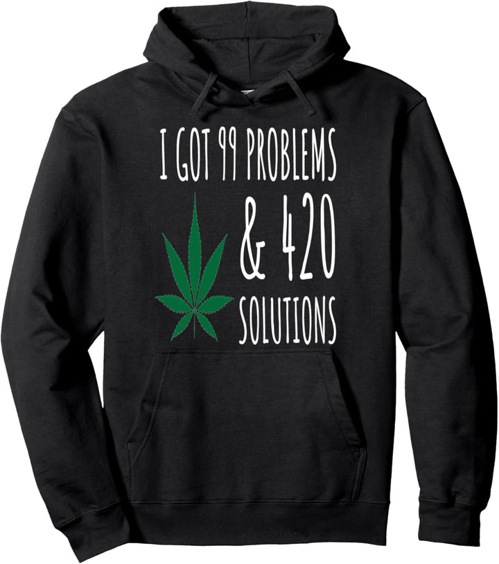 Marihuana Blatt Lustig Hochkommen Grunge Pullover Hoodie