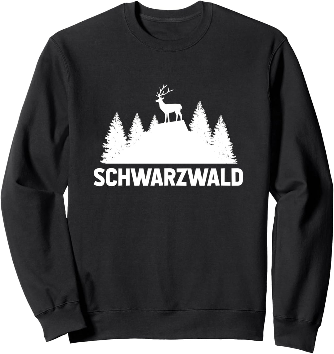 Schwarzwald Souvenir Retro Hirsch Wald Wandern Urlaub Heimat Sweatshirt