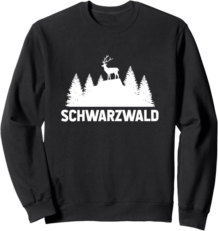 Schwarzwald Souvenir Retro Hirsch Wald Wandern Urlaub Heimat Sweatshirt
