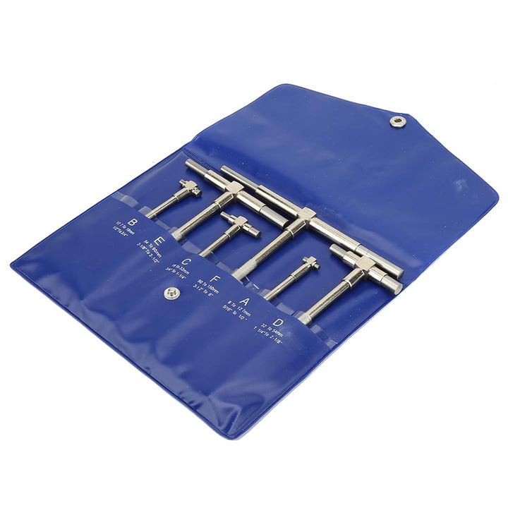 6 Teile/Satz Teleskoplehre, Bohrungsmessgeräte Innenmikrometer 8-150 Mm Einstellbarer Innendurchmess