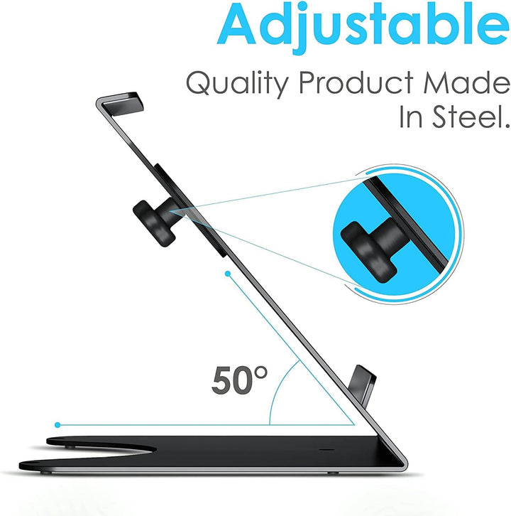 POS VALLEY Tablet Holder Universal Tablet Holder Adjustable Cash Point Stand Dock from 9'' to 13 ''
