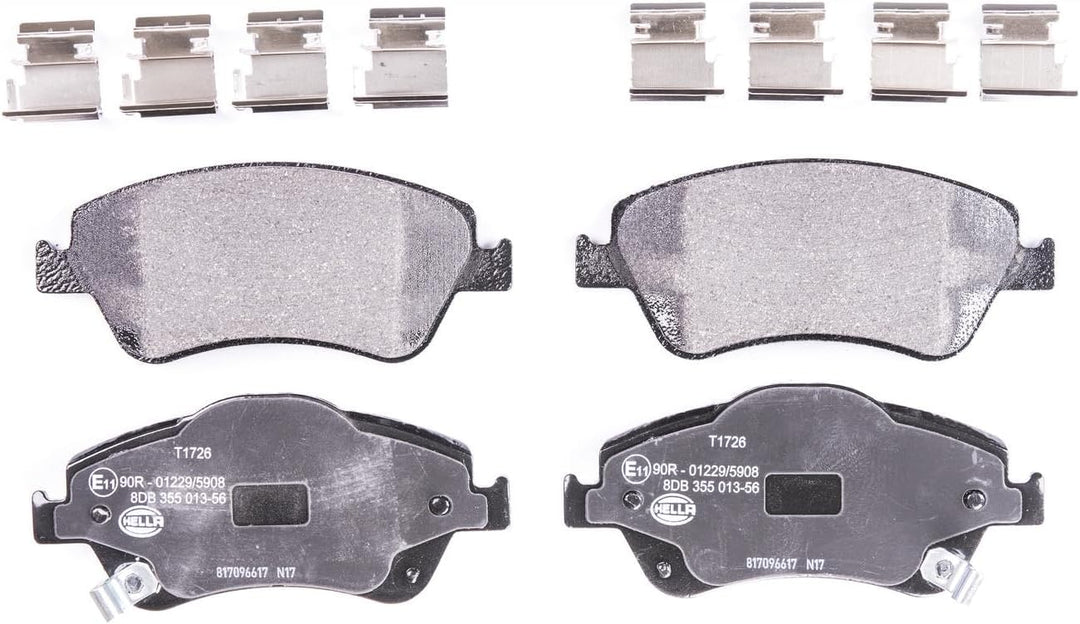 HELLA PAGID 8DB 355 013-561 Bremsbelagsatz - T1726 - Dicke/Stärke: 19.2mm - Bremssystem: Bosch - mit