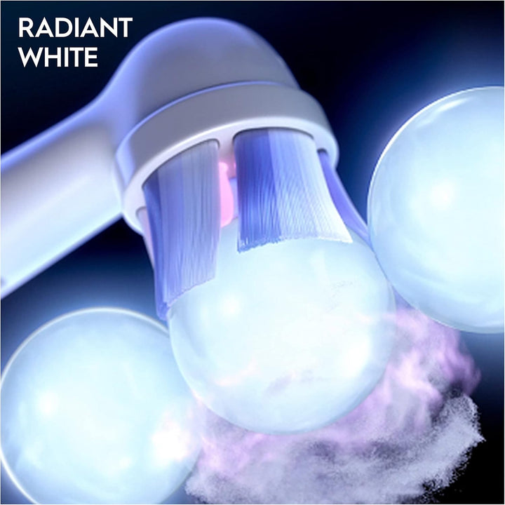 Oral-B iO Strahlendes Weiss Aufsteckbürsten für elektrische Zahnbürste, 6 Stück, Oral-B’s beste Zahn