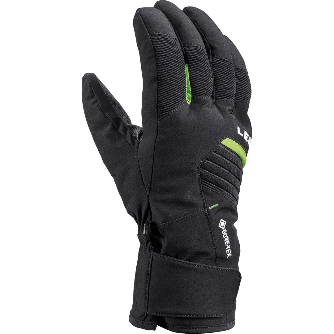 LEKI Spox GTX Handschuhe, schwarz-Lime, EU 10.5