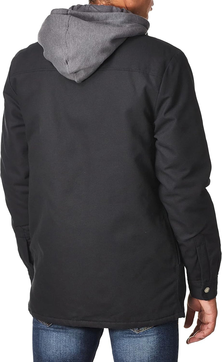 Dickies Herren Fleecejacke mit Kapuze und Hydroshield Work Utility Oberbekleidung M Schwarz, M Schwa