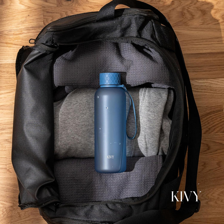 KIVY Trinkflasche 650ml [BPA FREI] Auslaufsicher &amp; Spülmaschinenfest - Wasserflasche für Kinder &amp; Er