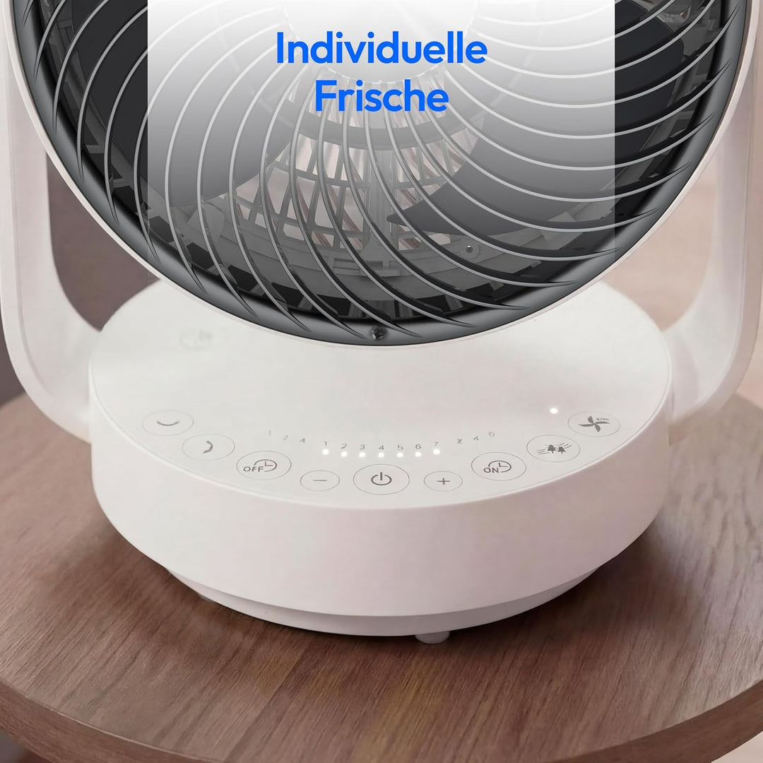 MEDION Tischventilator mit Fernbedienung P20 DF, 7 Geschwindigkeitsstufen, Schwenkfunktion horizonta